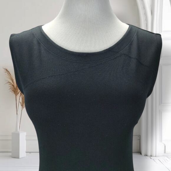 Alice + Olivia Black Backless Cutout Mini Dress Stretch Jersey Size 6 - Picture 6 of 13